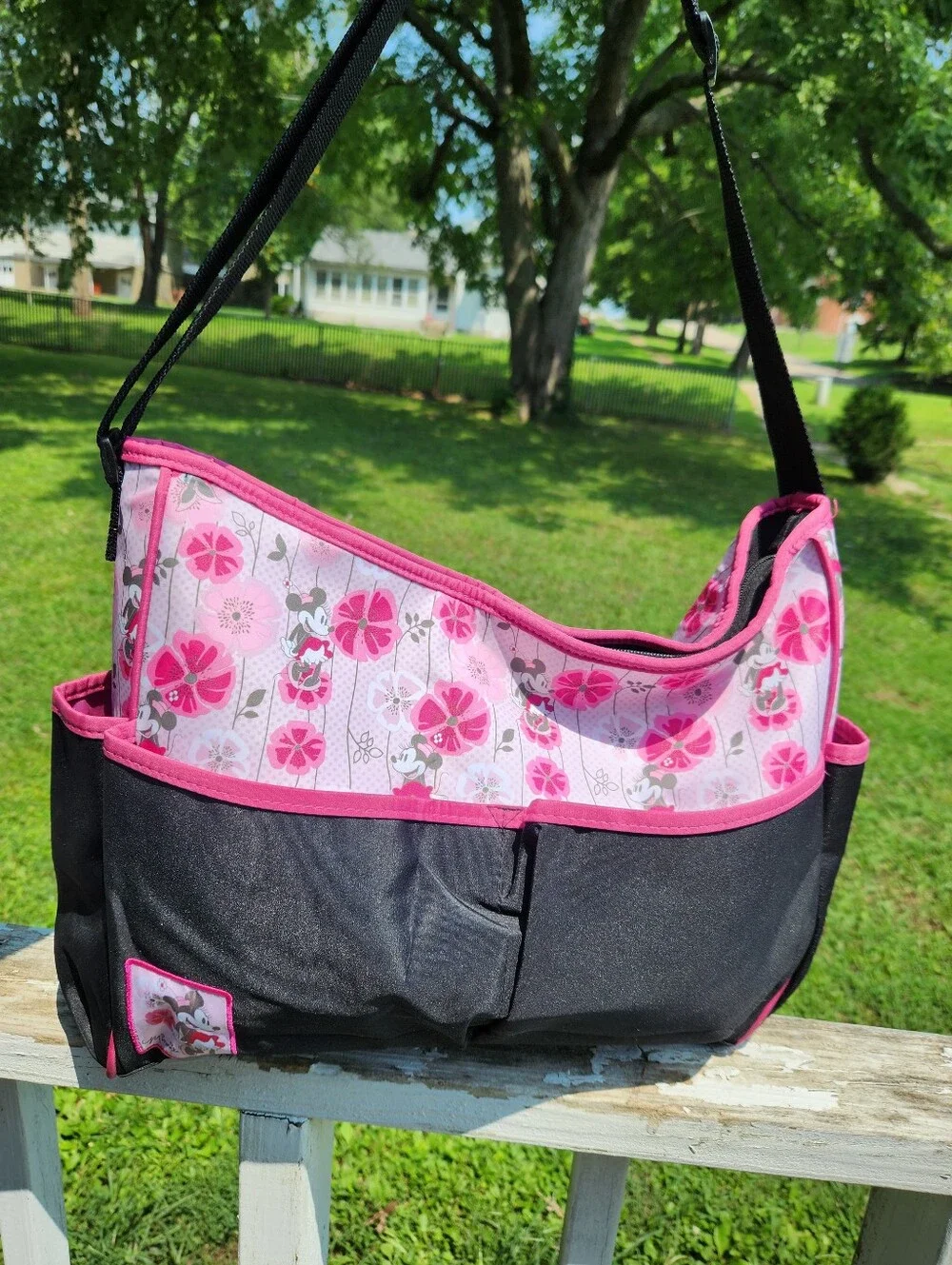 Disney Minnie Mouse multi-functional travel tote diaper bag Like New